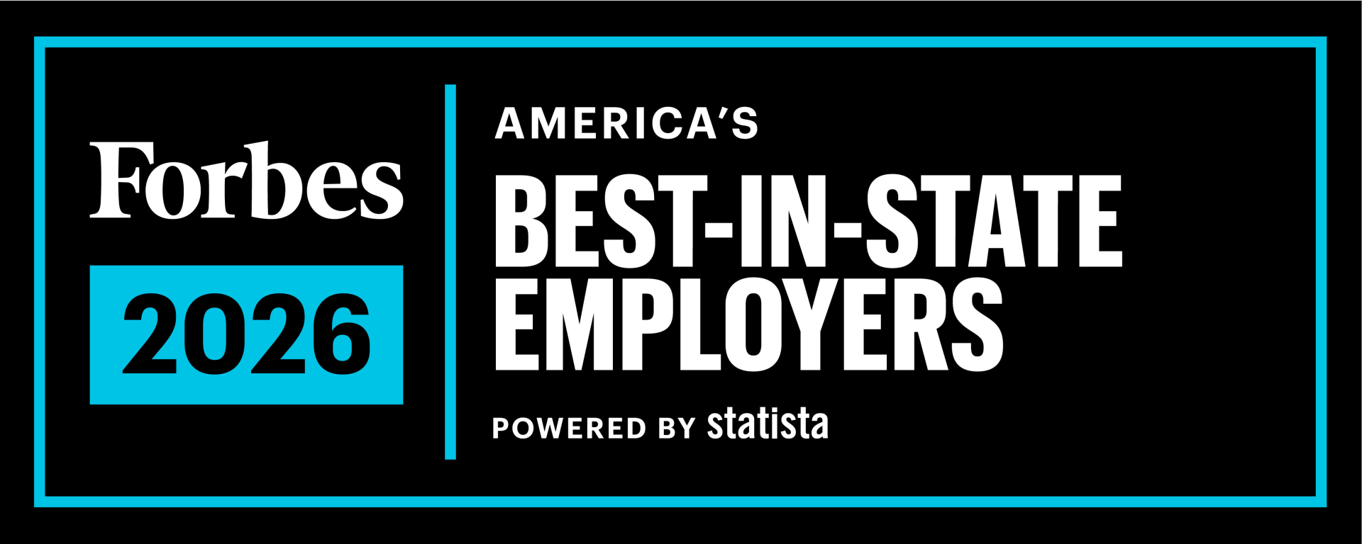Forbes 2026 America's Best-In-State Employers - Powered by Statista logo